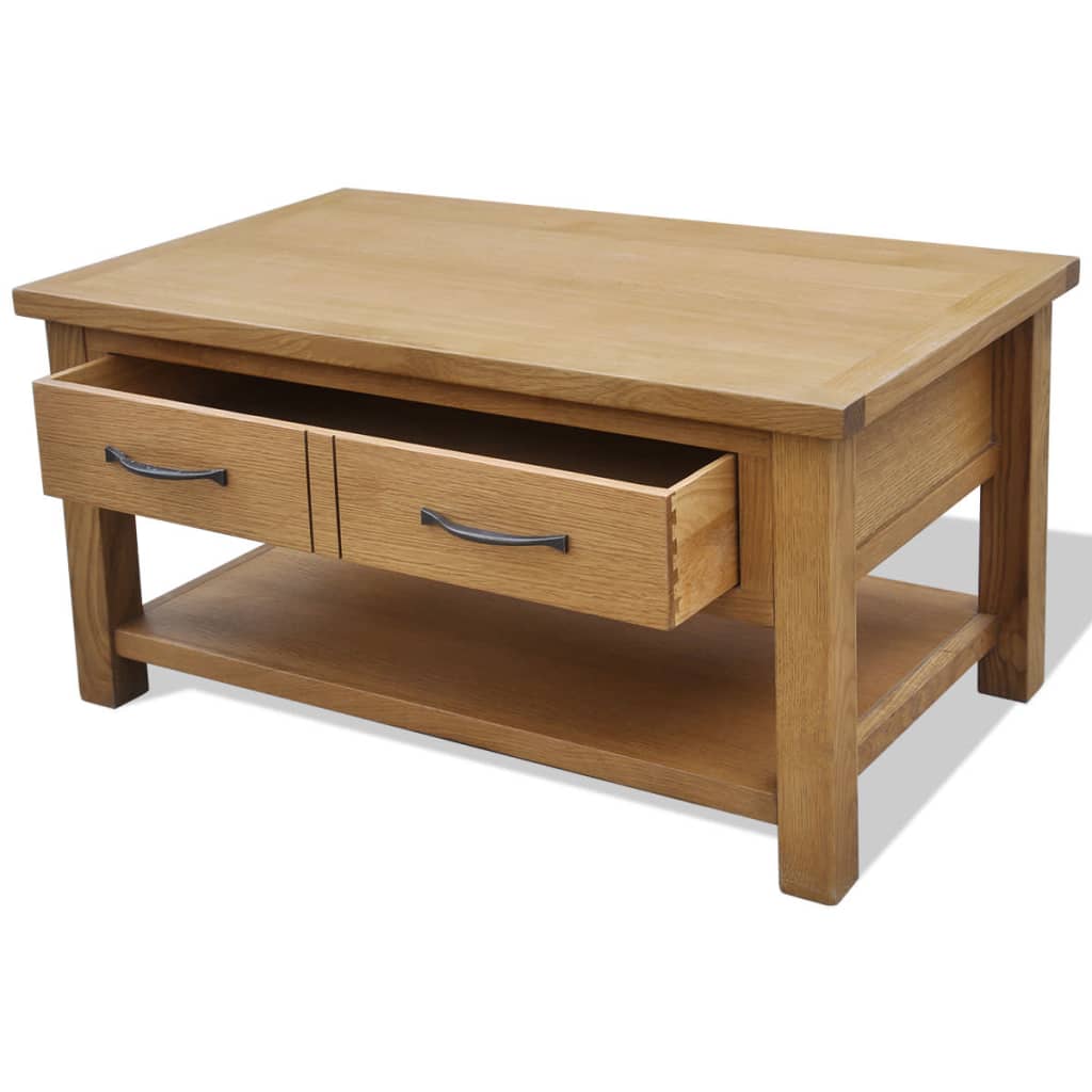 vidaXL Konferenční stolek 88 x 53 x 45 cm masivní dubové dřevo