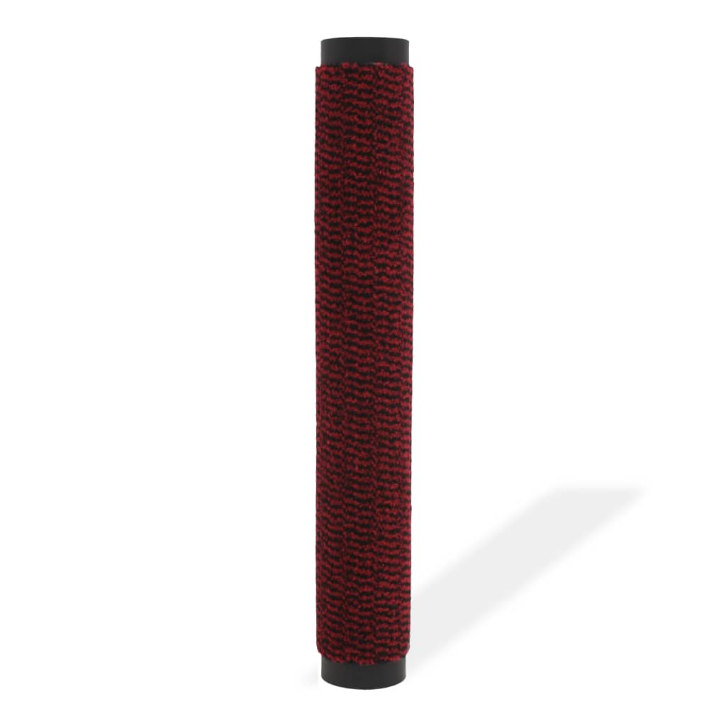 vidaXL Protiprachová obdélníková rohožka všívaná 120x180 cm červená