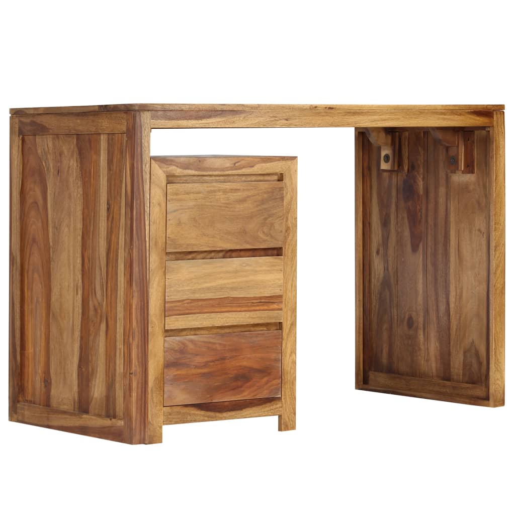 vidaXL Psací stůl z masivního sheeshamového dřeva 110 x 55 x 76 cm