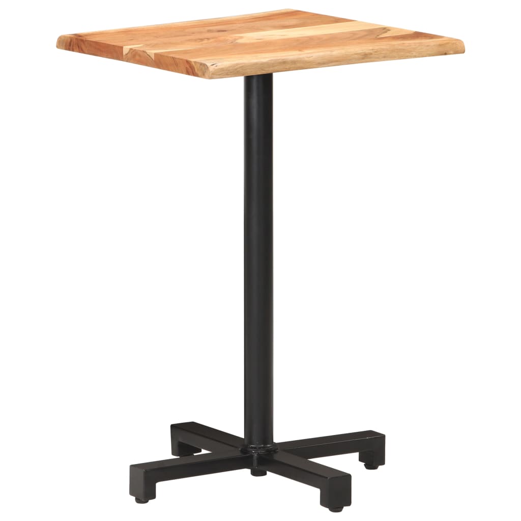 vidaXL Bistro stolek s živou hranou 50 x 50 x 75 cm akáciové dřevo