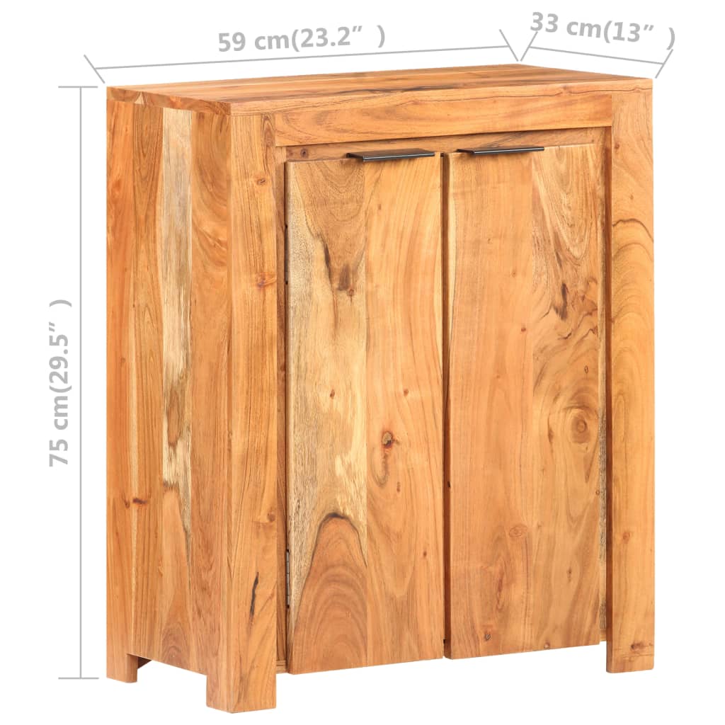 vidaXL Příborník 59 x 33 x 75 cm masivní akáciové dřevo