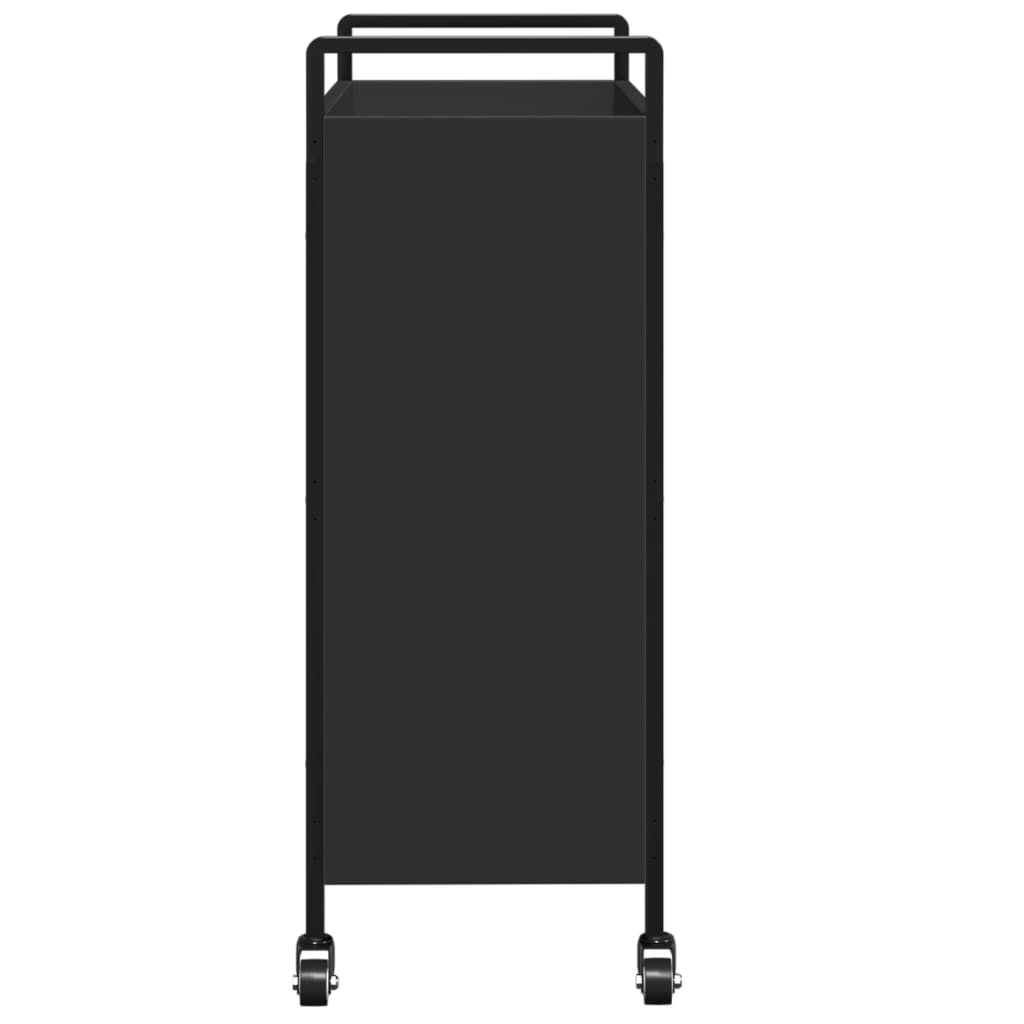 vidaXL Kuchyňský vozík černý 70 x 30 x 82 cm kompozitní dřevo