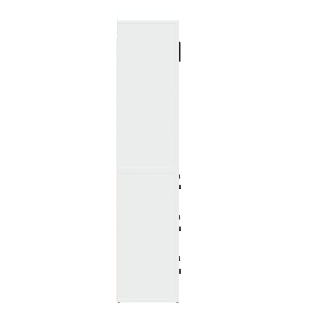 vidaXL Skříň highboard bílá s vysokým leskem kompozit