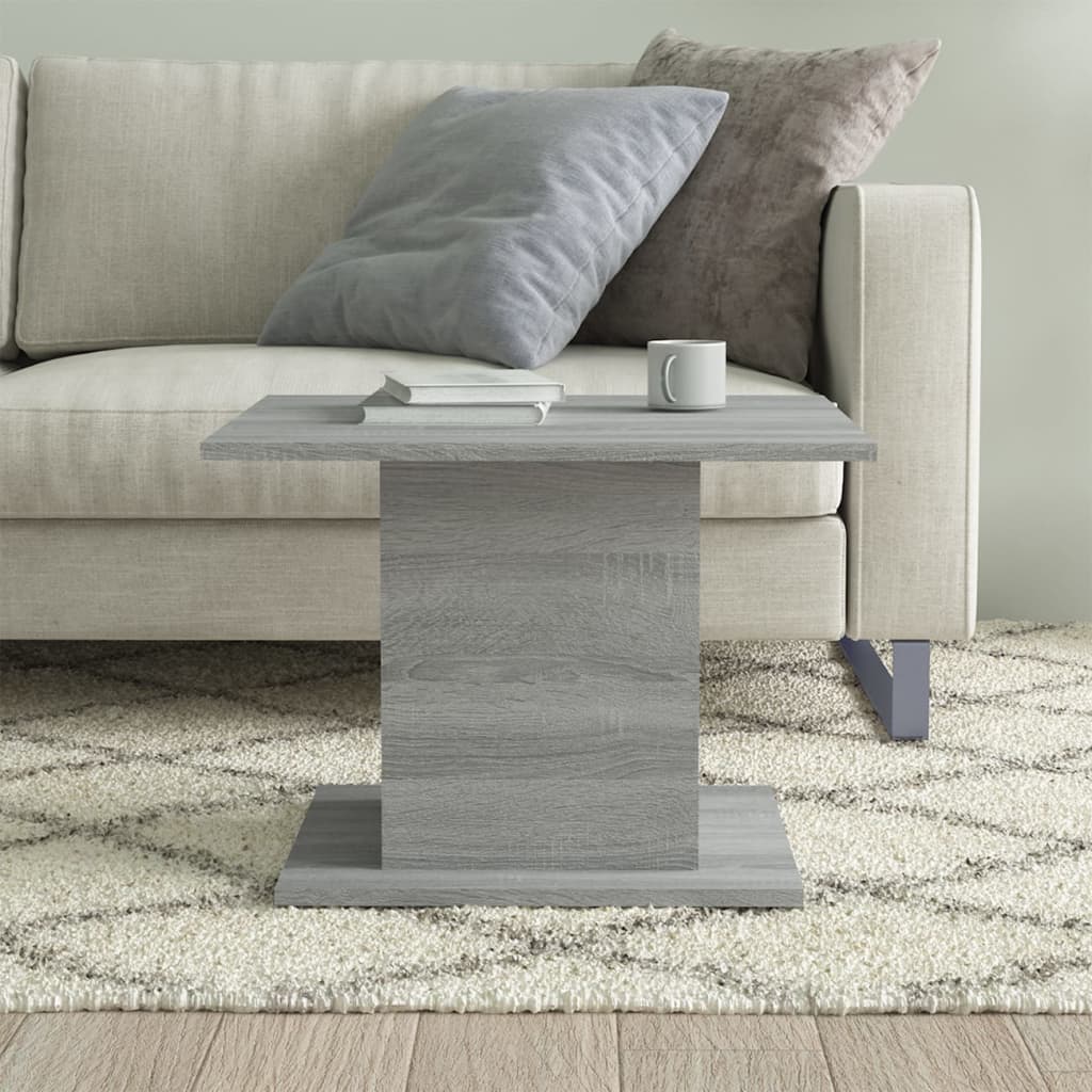 vidaXL Konferenční stolek šedý sonoma 55,5 x 55,5 x 40 cm dřevotříska