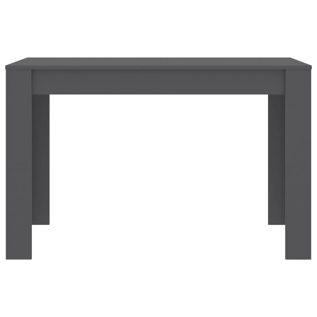 vidaXL Jídelní stůl šedý 120 x 60 x 76 cm dřevotříska