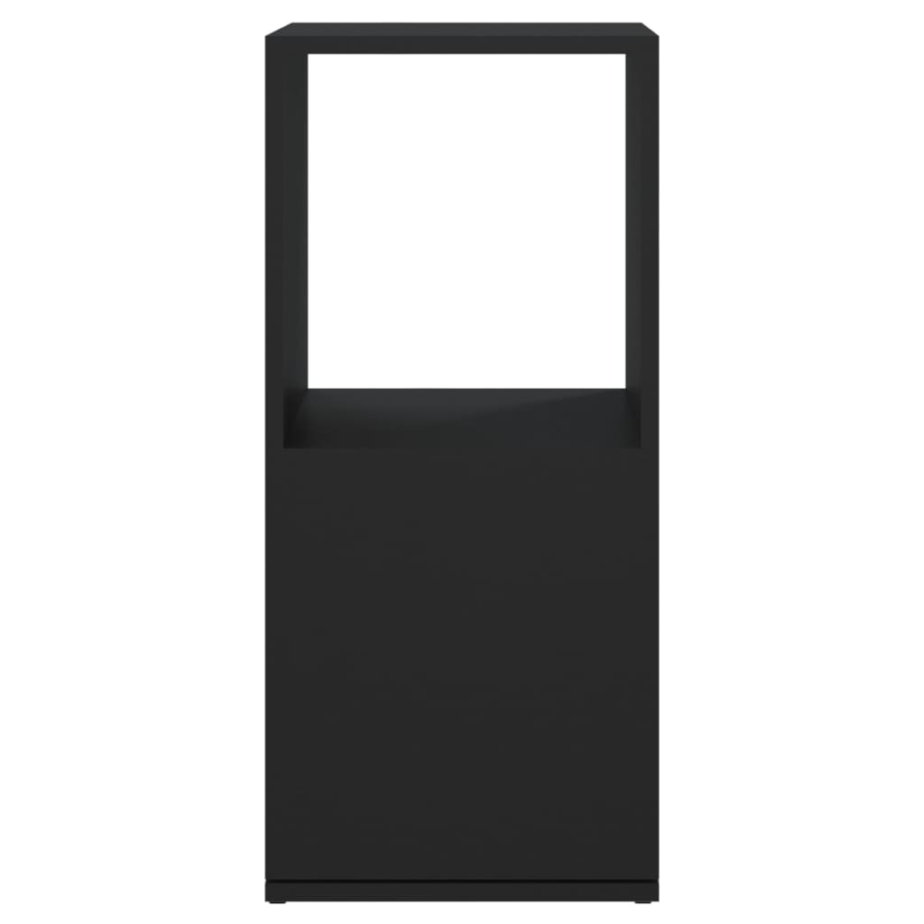 vidaXL Otočná skříňka černá 34,5x34,5x75,5 cm dřevotříska