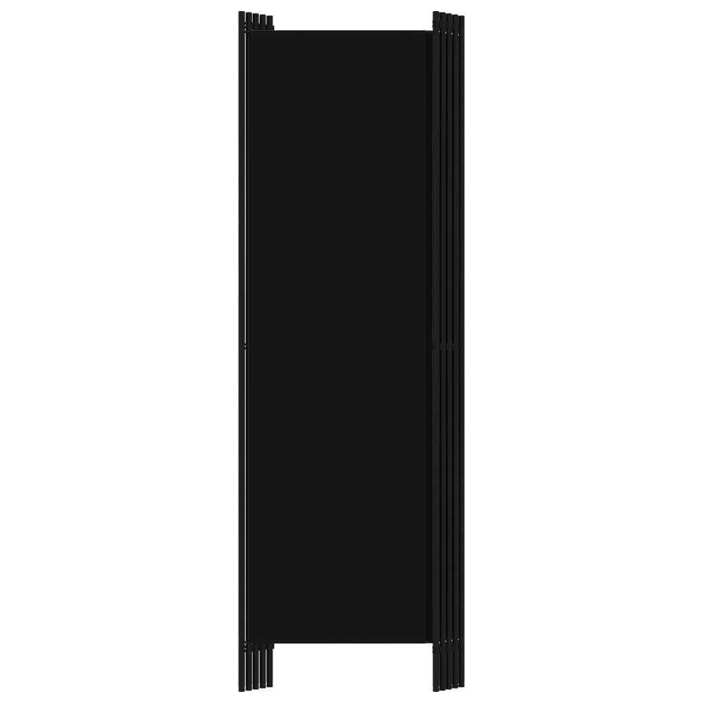 vidaXL 5dílný paraván černý 250 x 180 cm