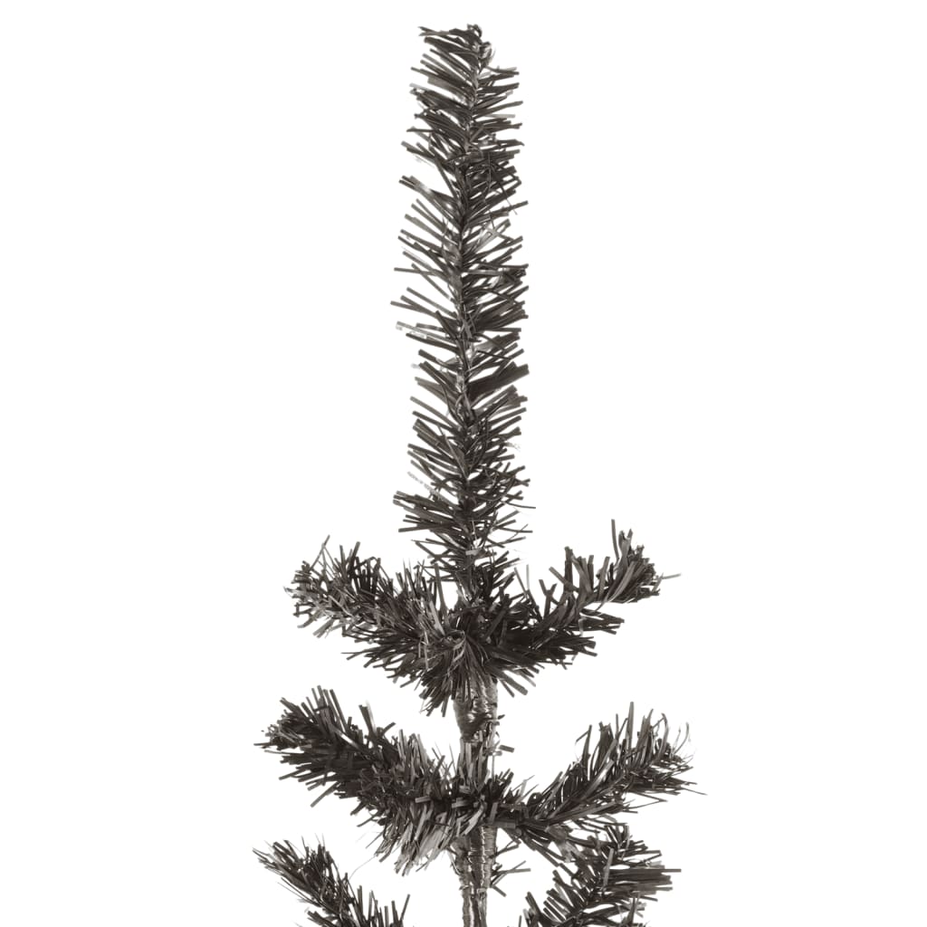 vidaXL Úzký vánoční stromek černý 210 cm
