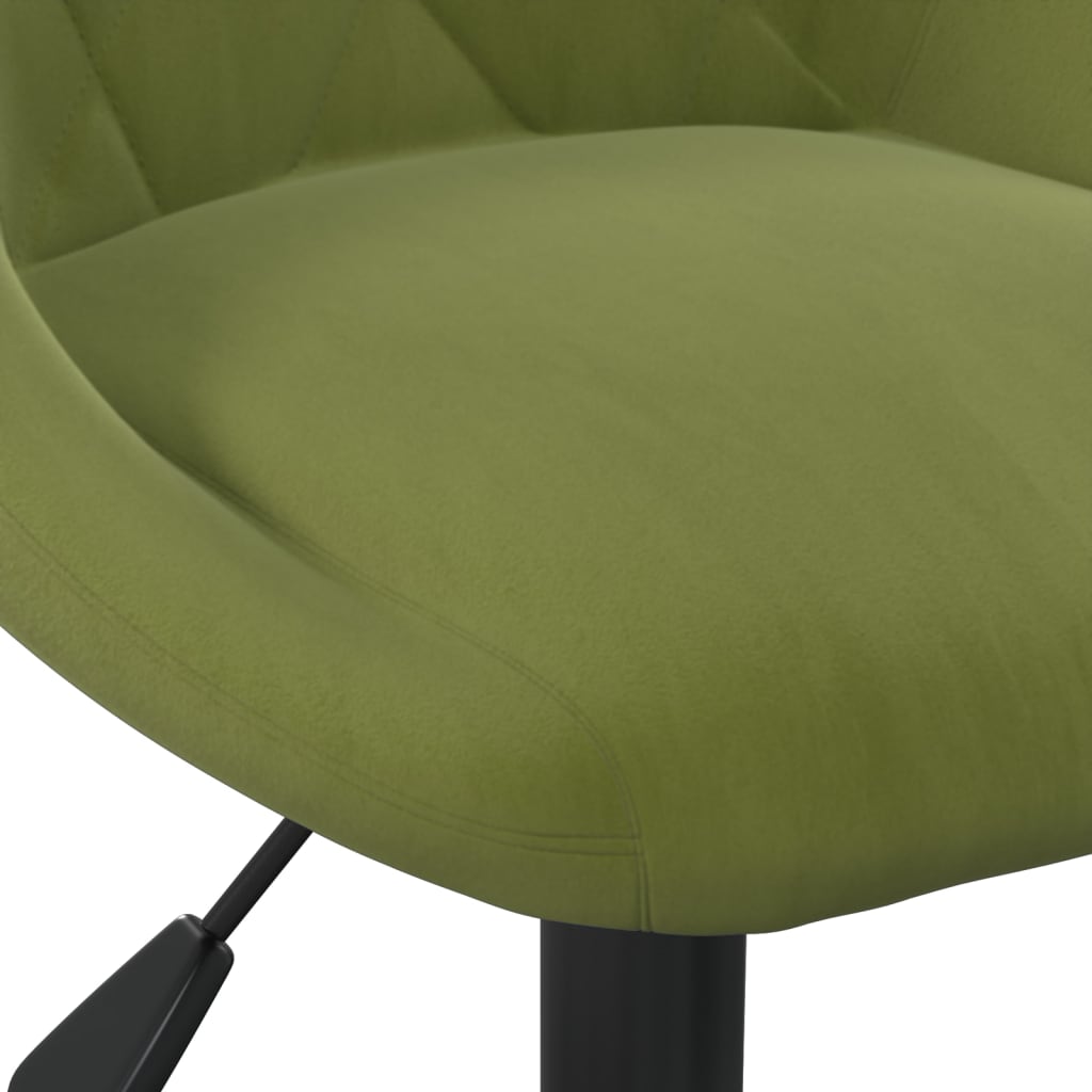 vidaXL Barové židle 2 ks světle zelené samet