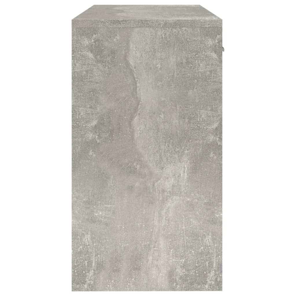 vidaXL Psací stůl zásuvka a skříňka betonově šedý 100x40x73cm kompozit