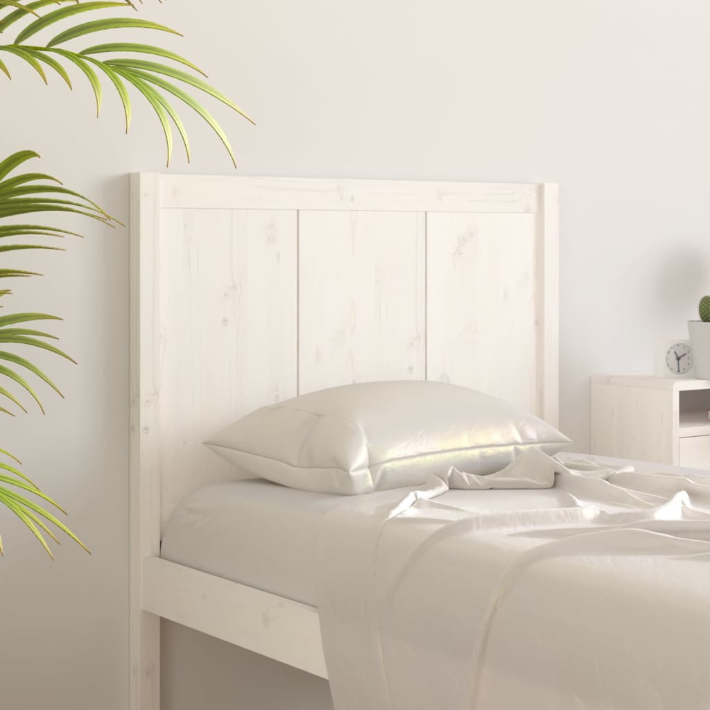vidaXL Čelo postele bílé 105,5 x 4 x 100 cm masivní borovice