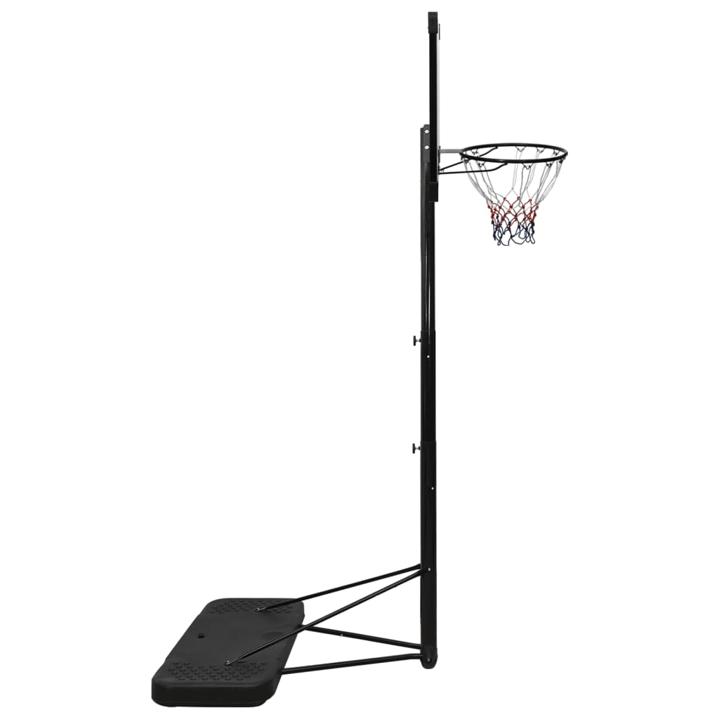vidaXL Basketbalový koš s průhlednou deskou 256–361 cm polykarbonát