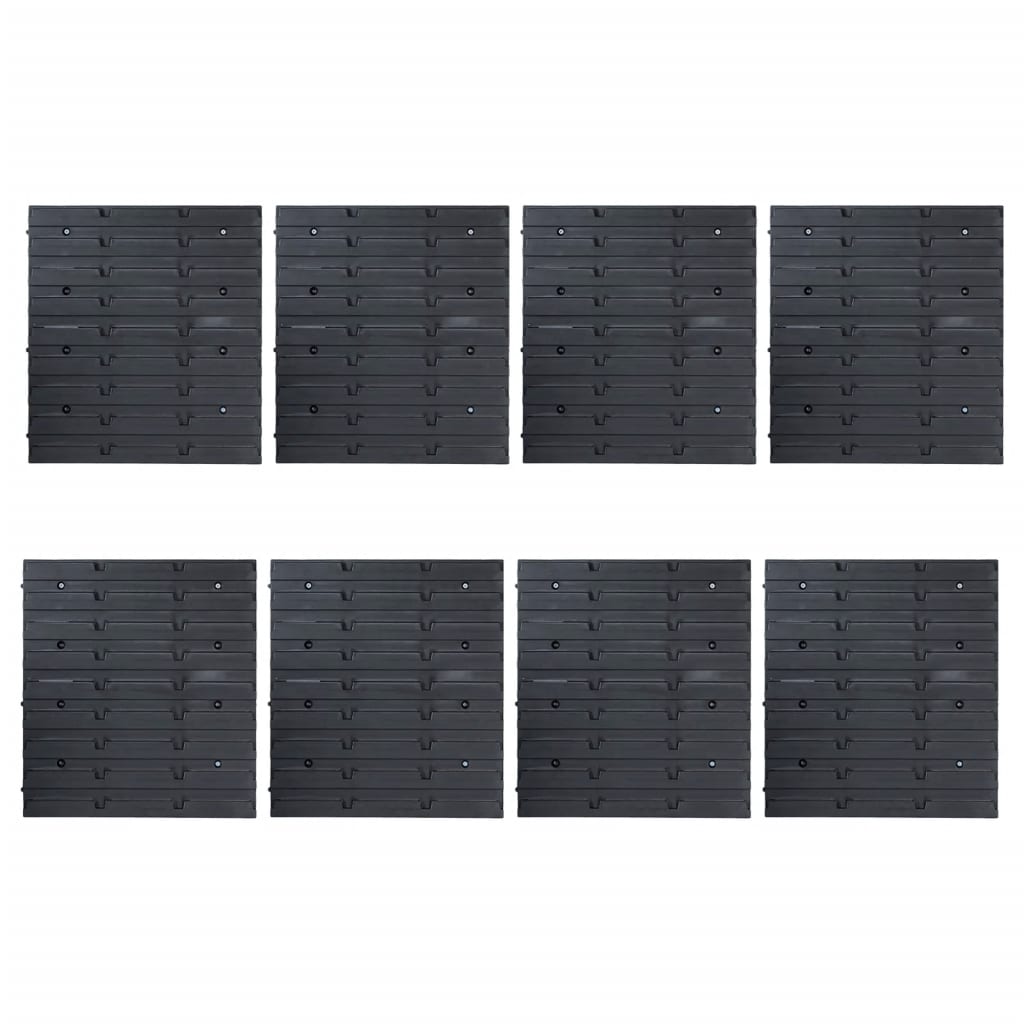 vidaXL 141dílný set skladovacích zásobníků nástěnné díly červenočerný