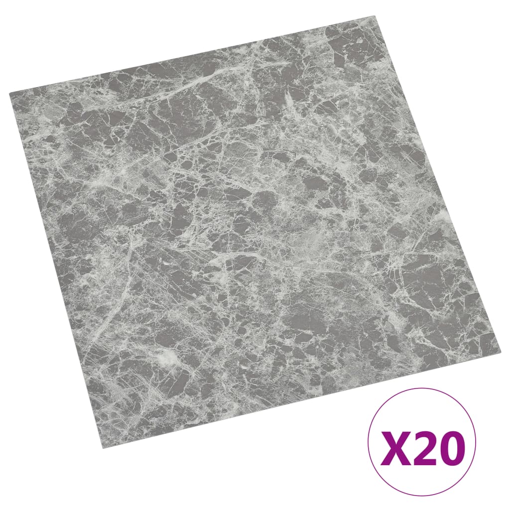 vidaXL Samolepicí podlahové desky 20 ks PVC 1,86 m² betonově šedé