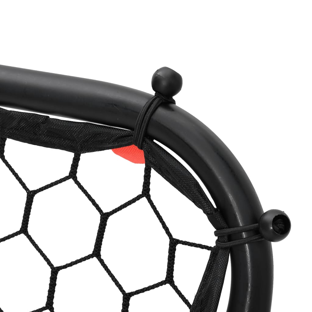 vidaXL Fotbalový rebounder nastavitelný černý 84 x 73 x 60–80 cm ocel