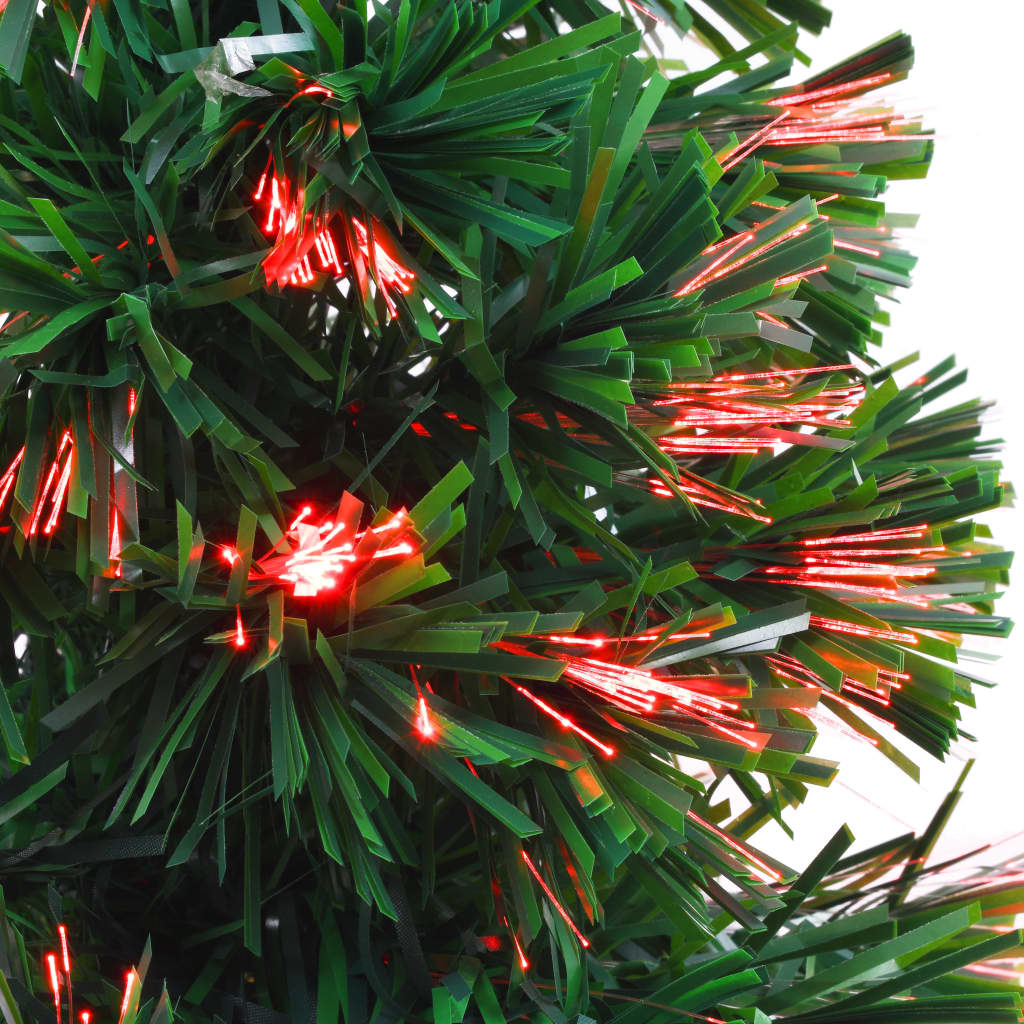 vidaXL Umělý vánoční stromek s optickým vláknem 64 cm zelený