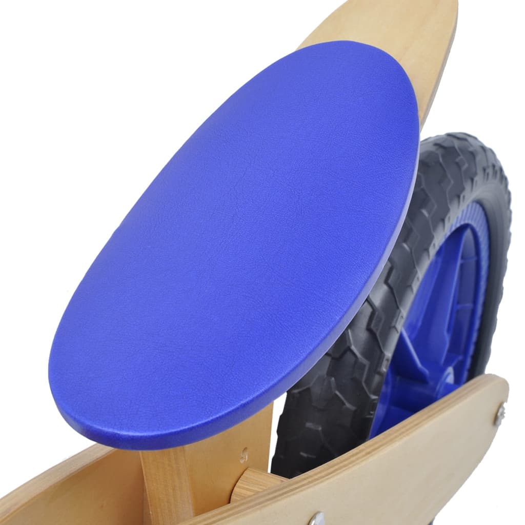 vidaXL Odrážedlo kolo dřevěné modré