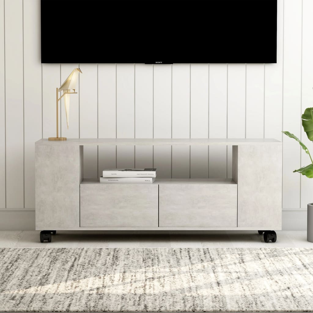 vidaXL TV skříňka betonově šedá 120x35x48 cm kompozitní dřevo