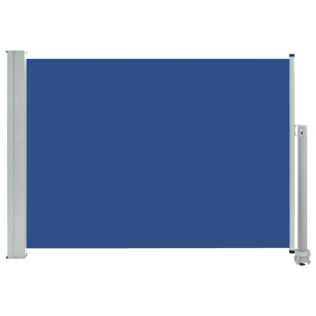 vidaXL Zatahovací boční markýza / zástěna na terasu 80 x 300 cm modrá