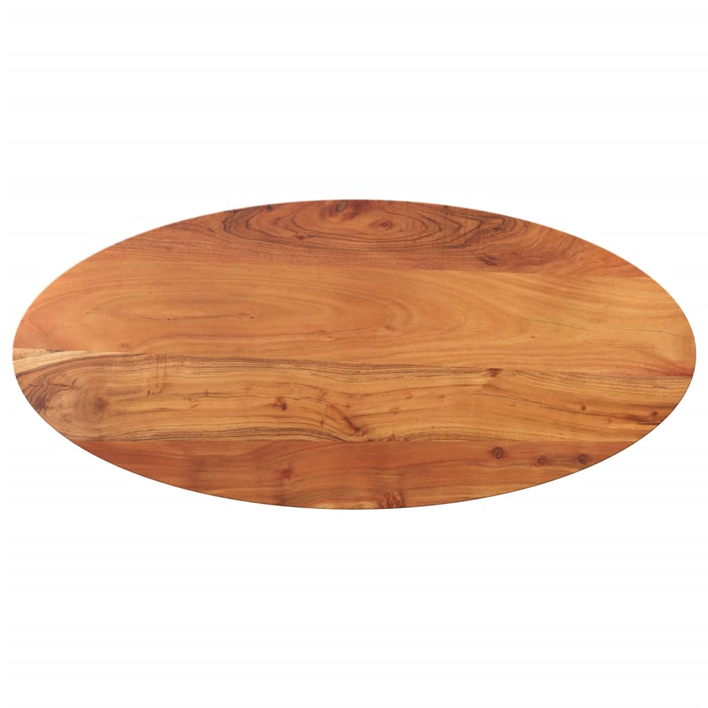 vidaXL Stolní deska 120 x 60 x 3,8 cm oválná masivní akáciové dřevo