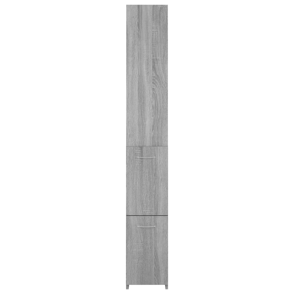 vidaXL Koupelnová skříňka šedá sonoma 25x26,5x170 cm kompozitní dřevo