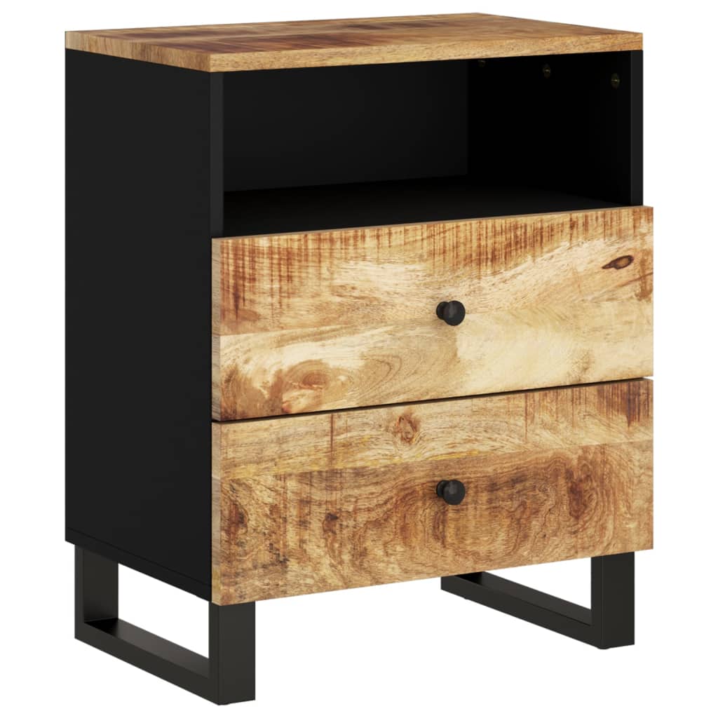 vidaXL Noční stolek 50x33x62 cm masivní mangovník a kompozitní dřevo