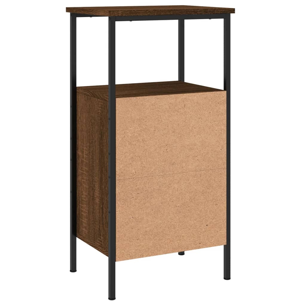 vidaXL Noční stolek hnědý dub 41 x 31 x 80 cm kompozitní dřevo