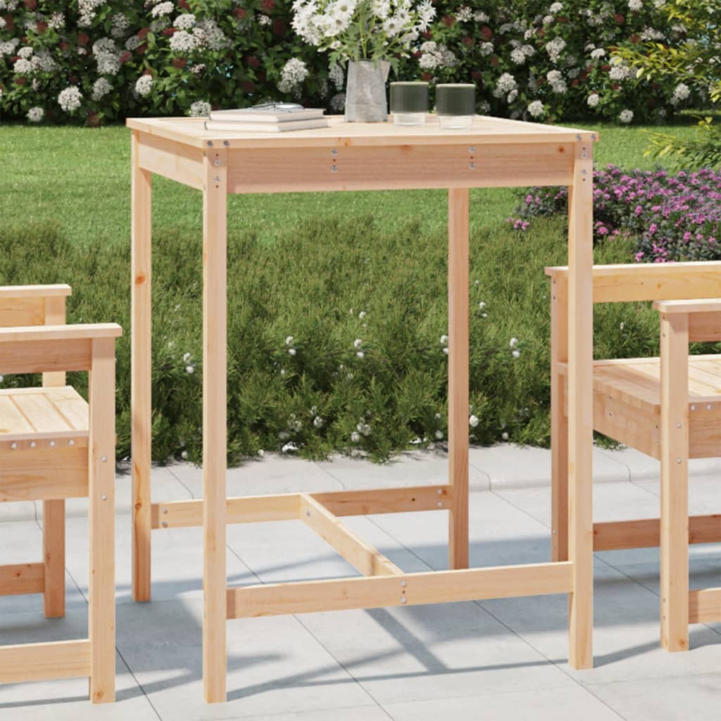 vidaXL Zahradní stůl 82,5 x 82,5 x 110 cm masivní borové dřevo