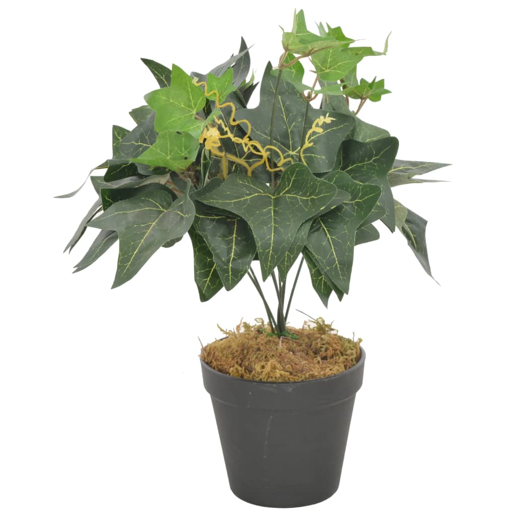 vidaXL Umělá rostlina břečťan s květináčem zelená 45 cm