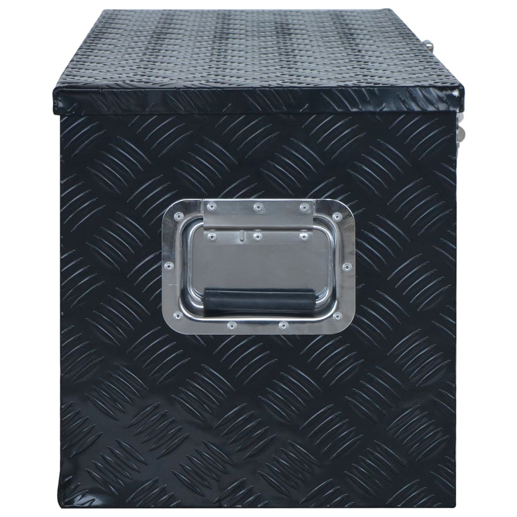 vidaXL Hliníkový box 1085 x 370 x 400 mm černý