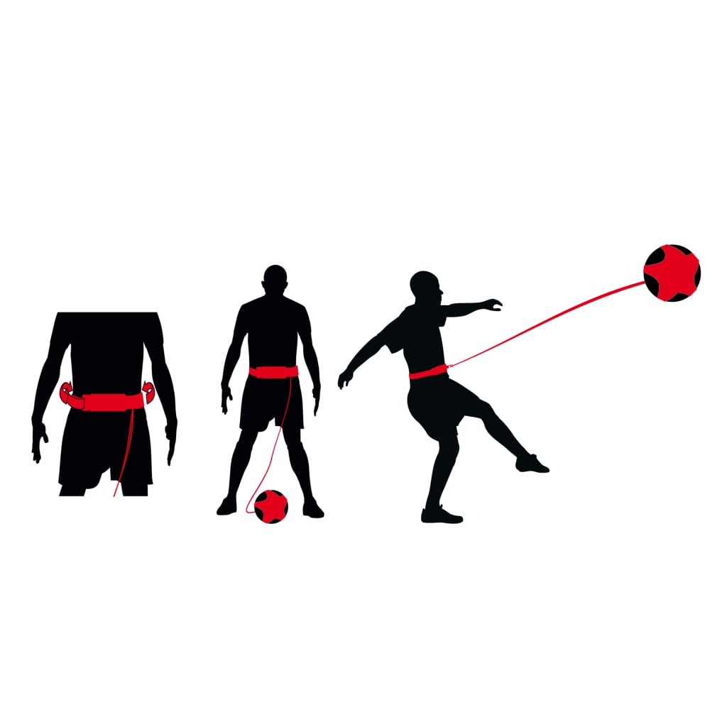 Avento Fotbalový trenažér černý a červený