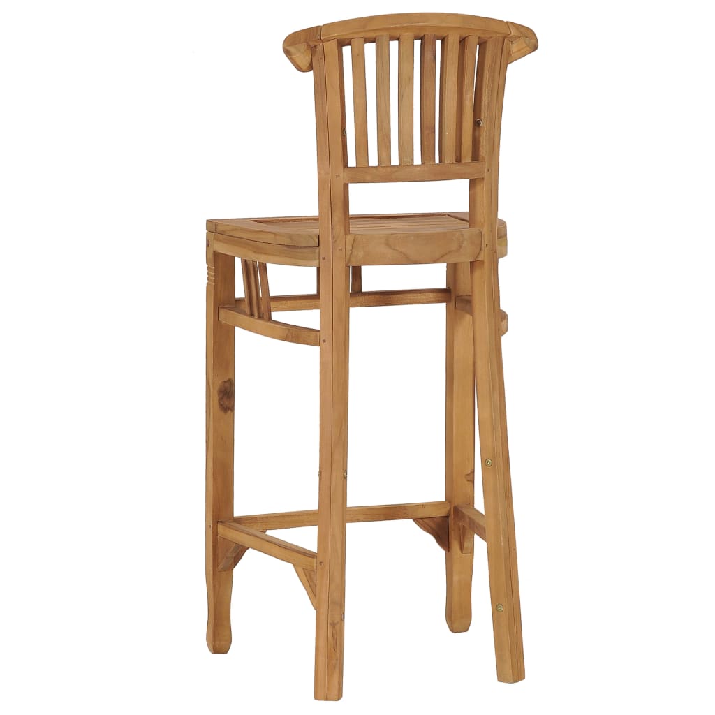 vidaXL Barová židle masivní teakové dřevo