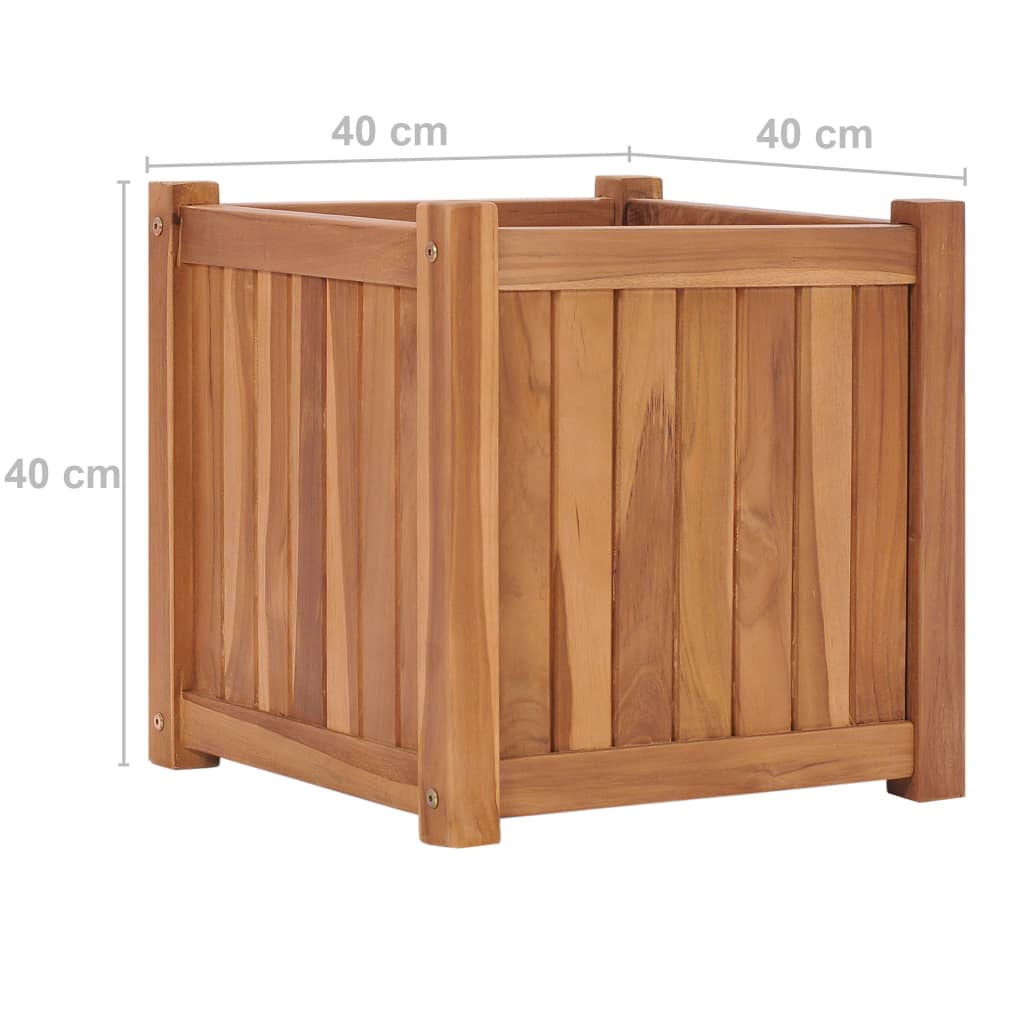 vidaXL Vyvýšený záhon 40 x 40 x 40 cm masivní teakové dřevo