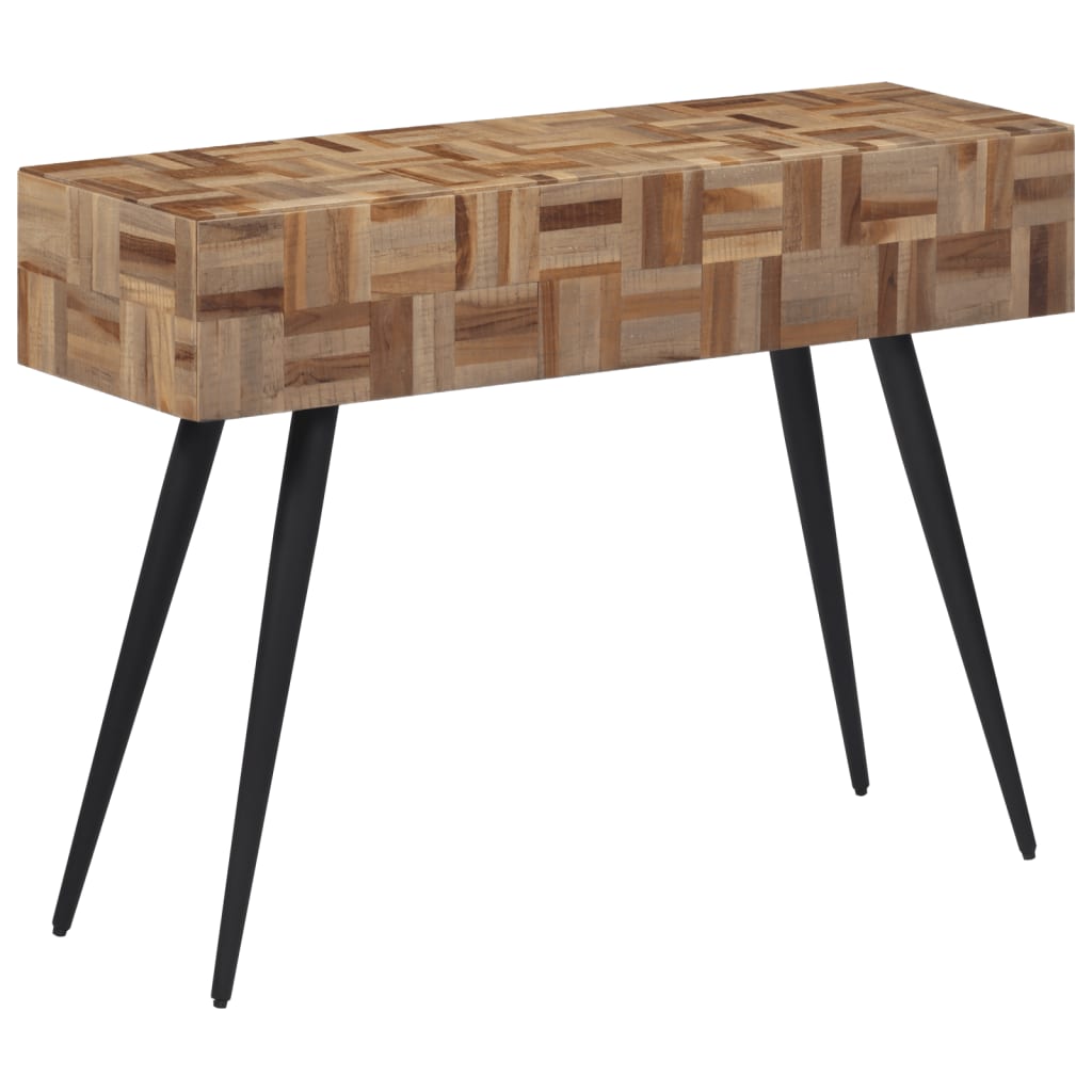 vidaXL Konzolový stolek 110 x 34 x 80 cm masivní recyklovaný teak