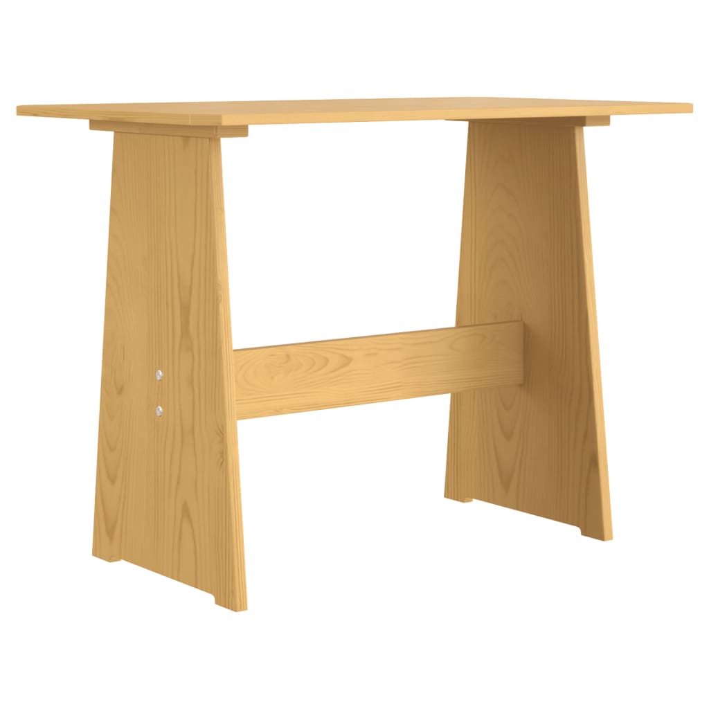 vidaXL Jídelní stůl s lavicí medově hnědý masivní borové dřevo