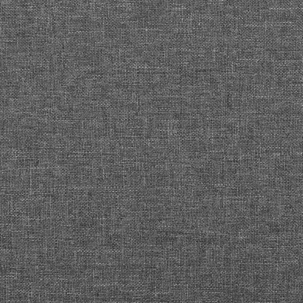 vidaXL Čelo postele typu ušák tmavě šedé 163x16x118/128 cm textil