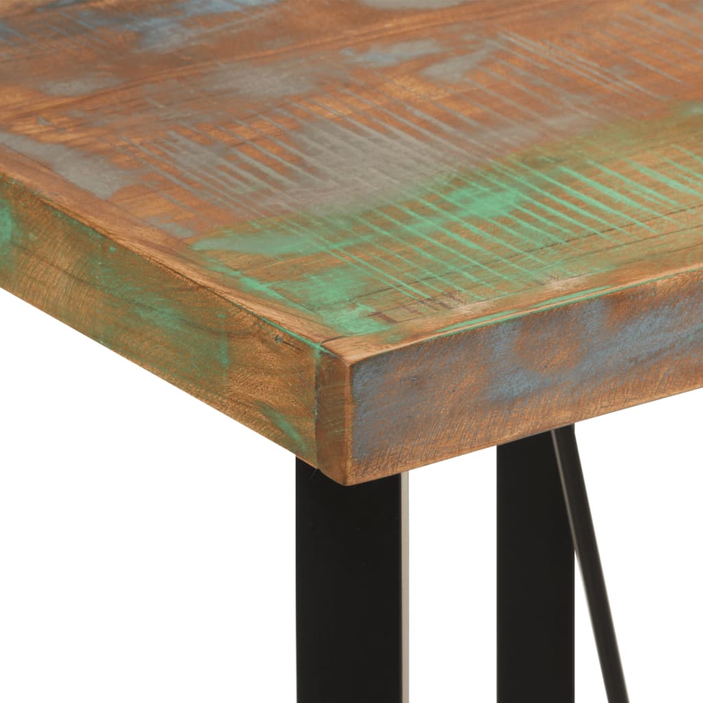 vidaXL Barový stolek 55x55x107 cm masivní recyklované dřevo a železo