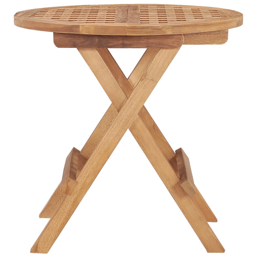 vidaXL Skládací zahradní stolek 50 x 50 x 50 cm masivní teakové dřevo