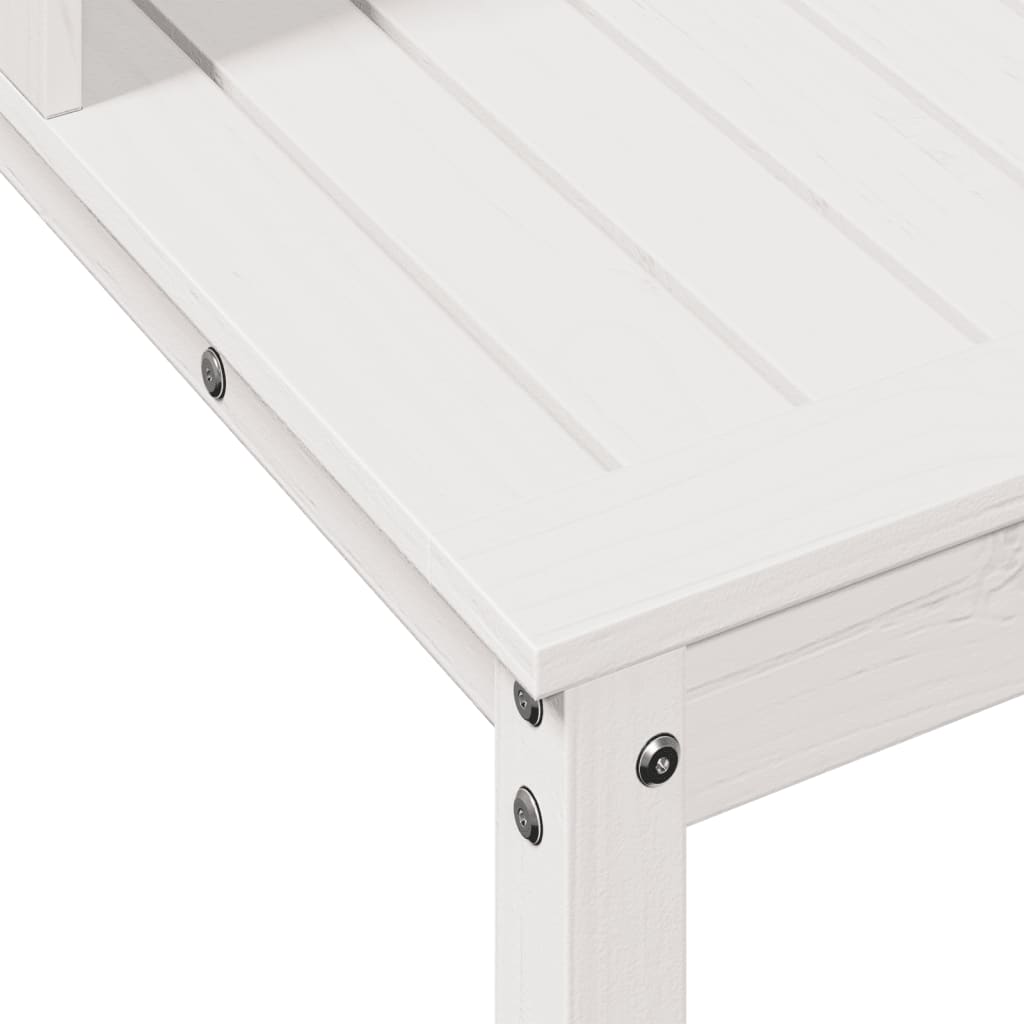 vidaXL Přesazovací stůl s policemi bílý 82,5x50x109,5 cm borové dřevo