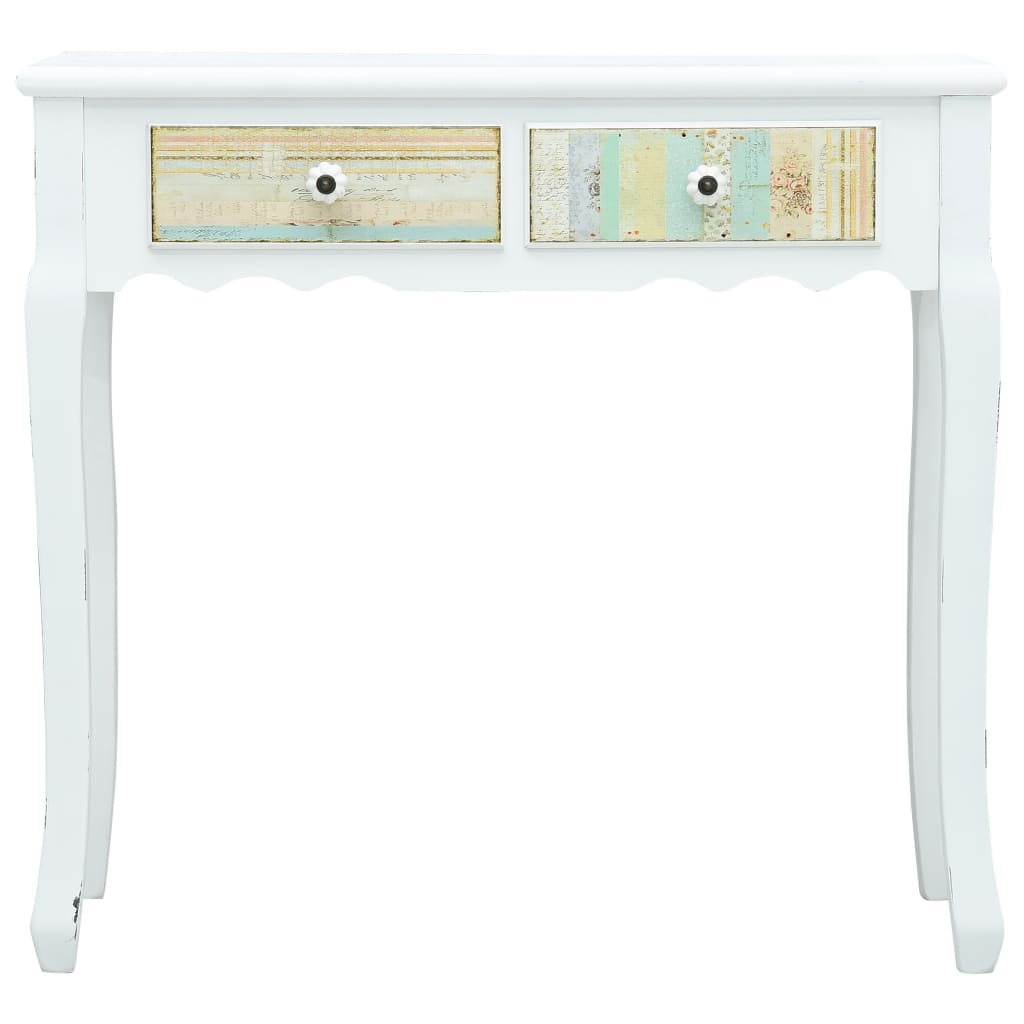 vidaXL Konzolový stolek bílý 80 x 40 x 74 cm dřevo