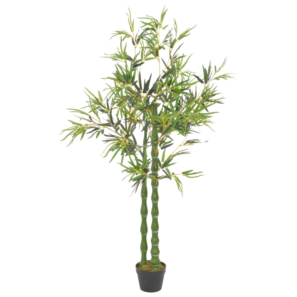 vidaXL Umělá rostlina bambus s květináčem zelená 160 cm