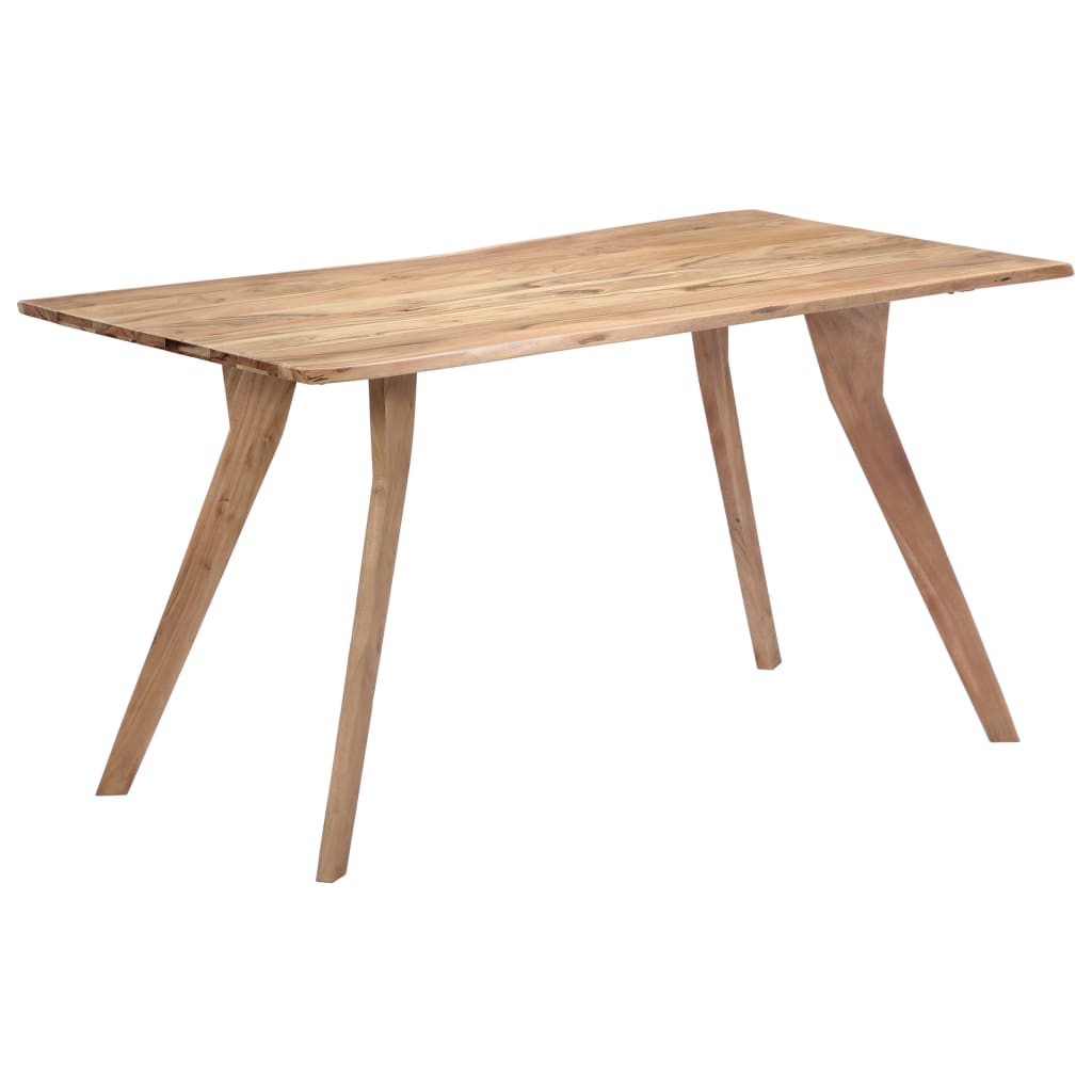 vidaXL Jídelní stůl 140 x 80 x 76 cm masivní akáciové dřevo
