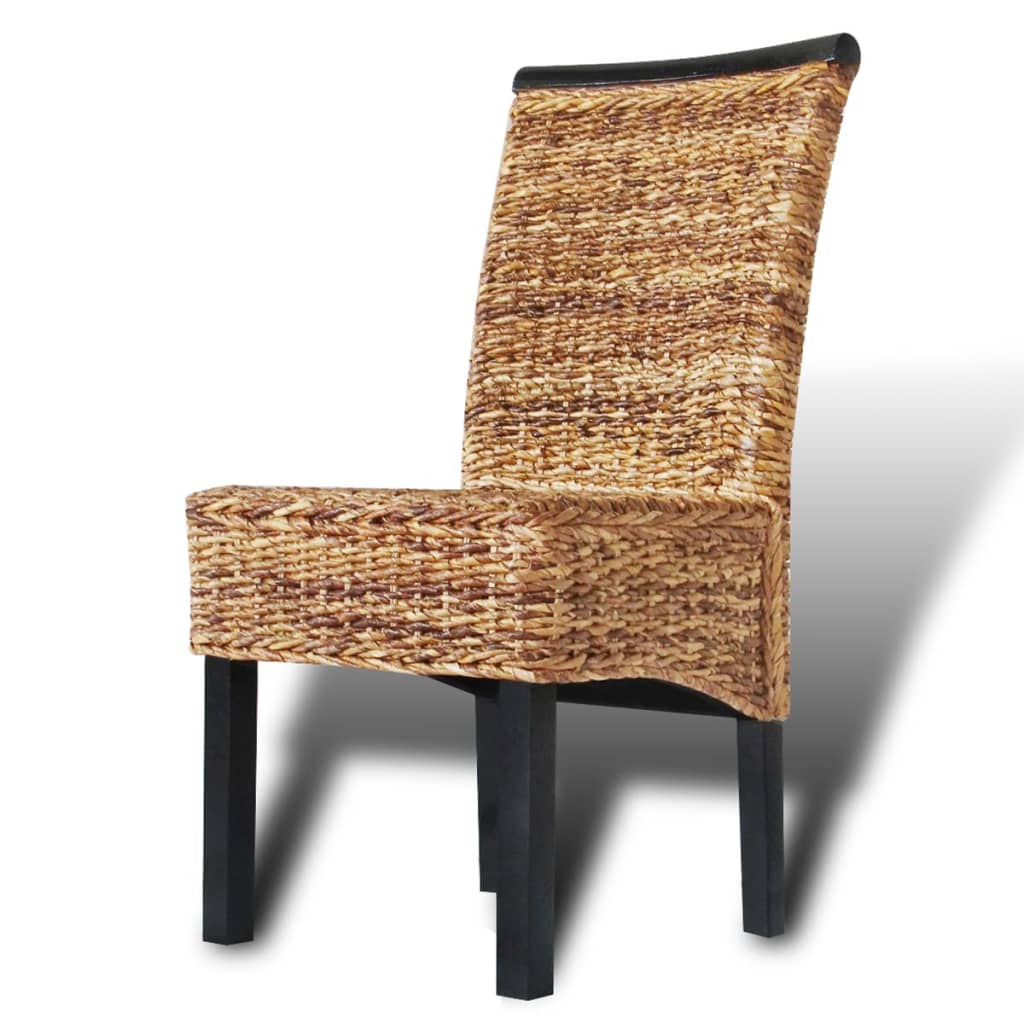 vidaXL Jídelní židle 4 ks abaka a masivní mangovníkové dřevo