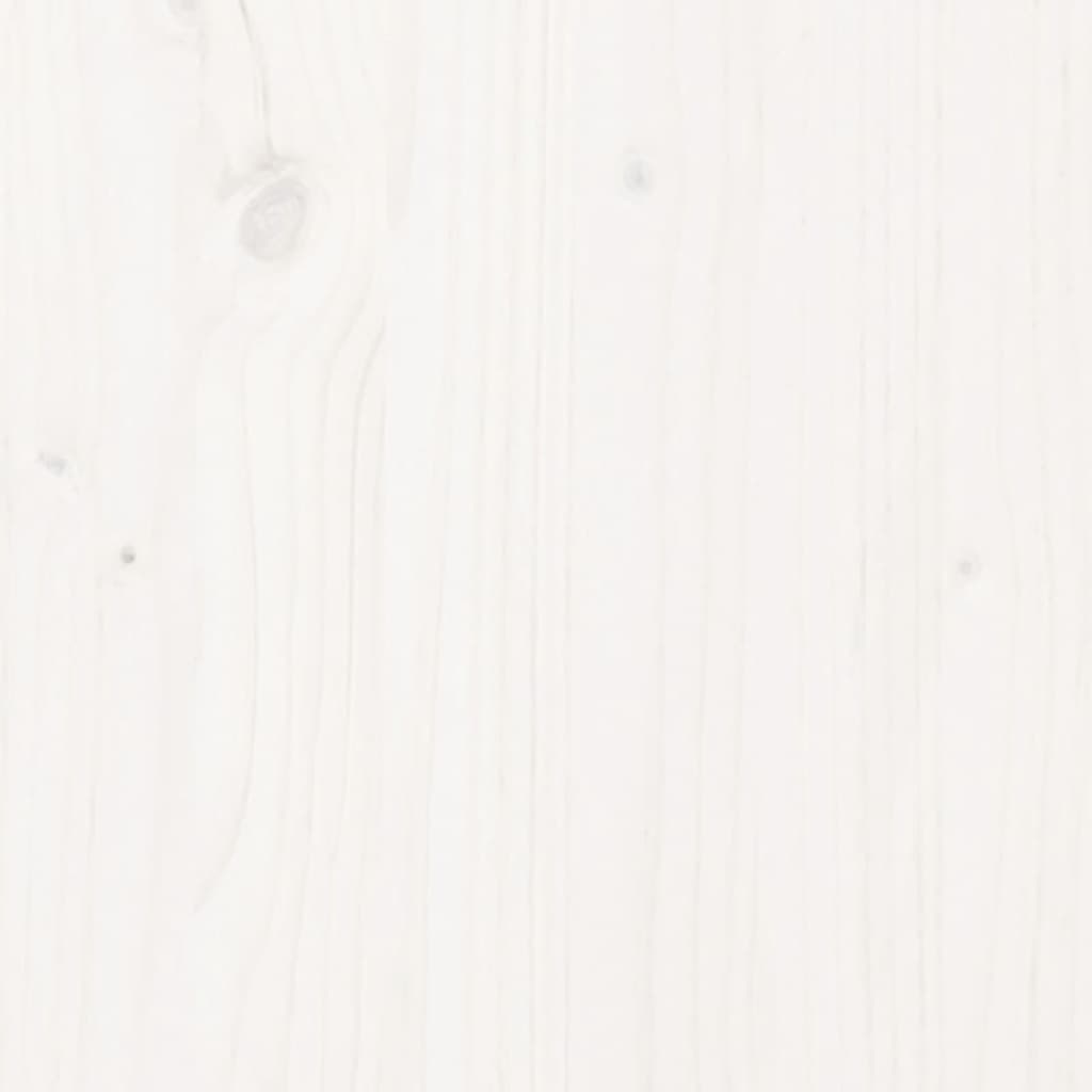 vidaXL Válenda s přistýlkou bílá 80 x 200 cm masivní borové dřevo