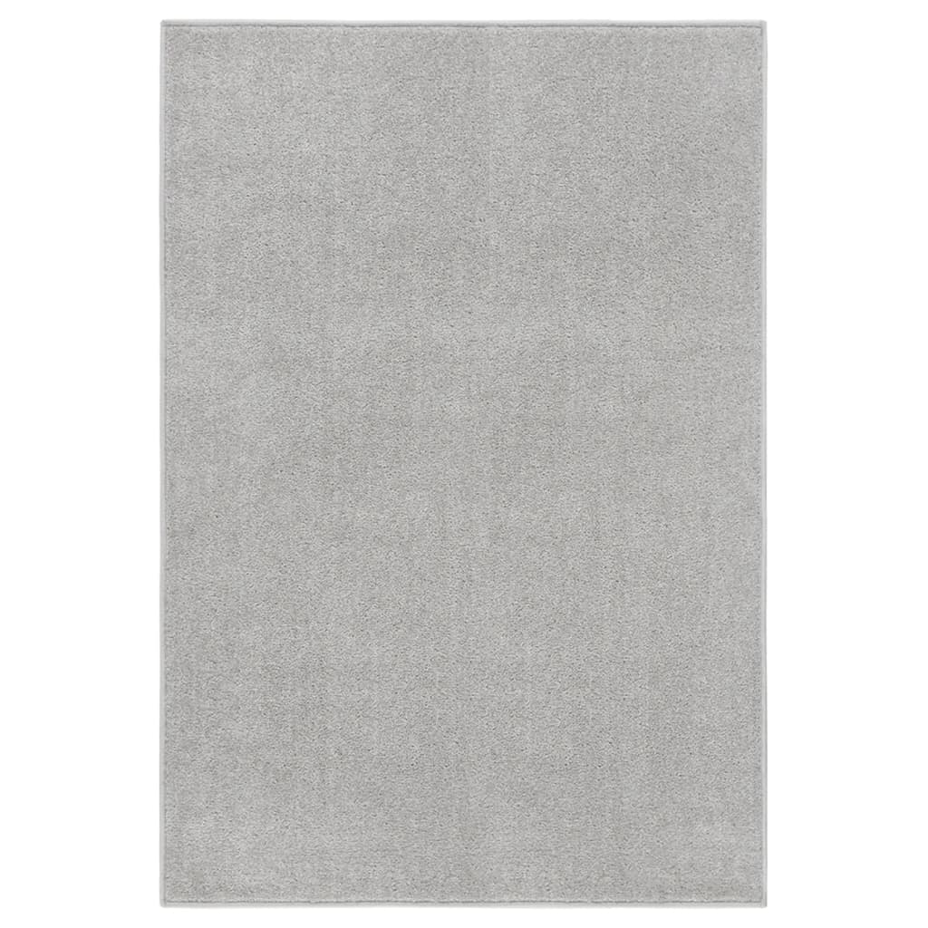 vidaXL Koberec s krátkým vlasem 160 x 230 cm světle šedý