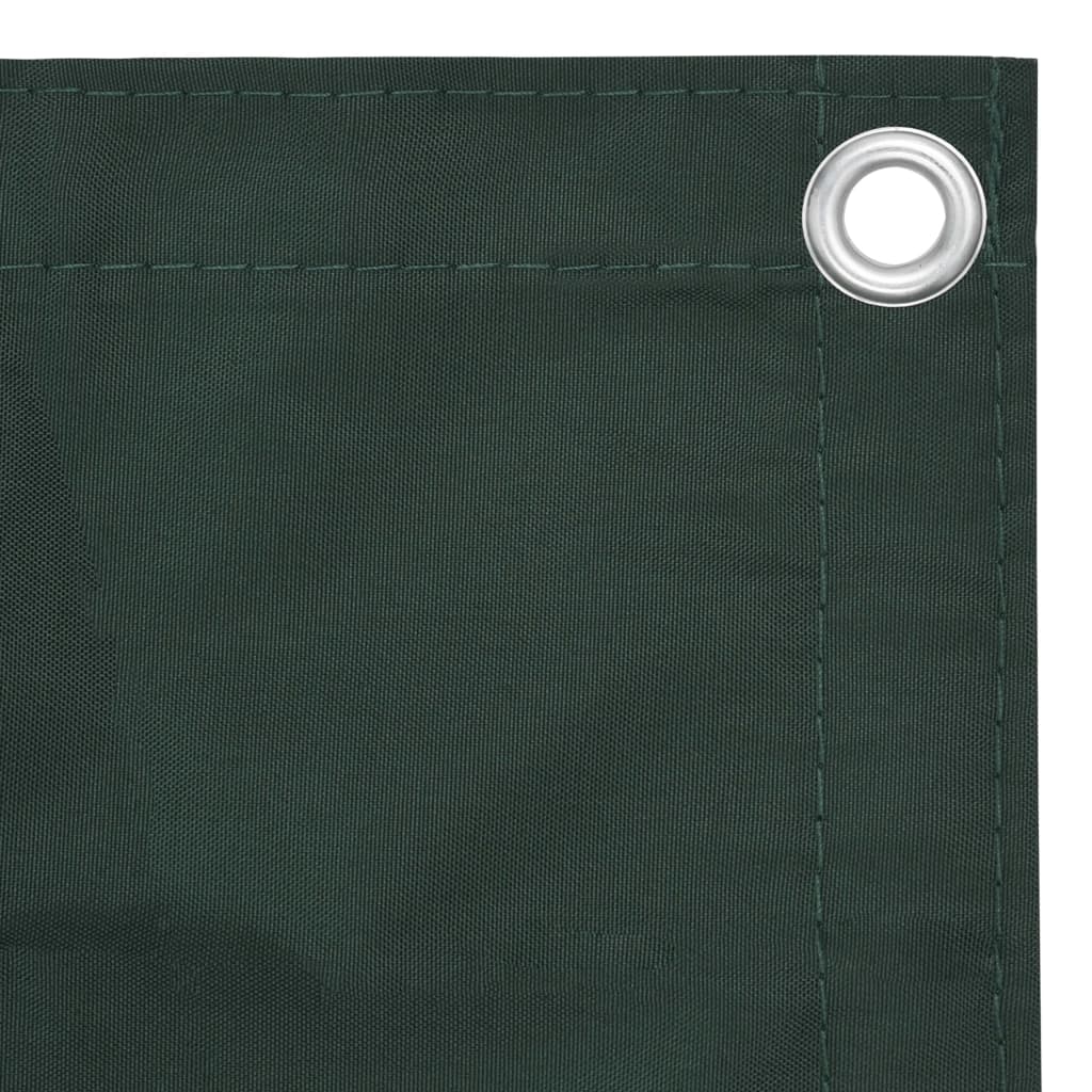 vidaXL Balkónová zástěna tmavě zelená 90 x 400 cm oxfordská látka