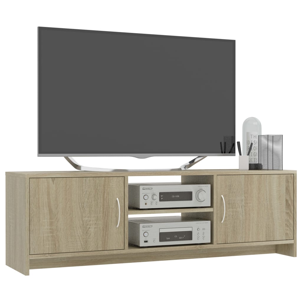 vidaXL TV stolek dub sonoma 120 x 30 x 37,5 cm dřevotříska