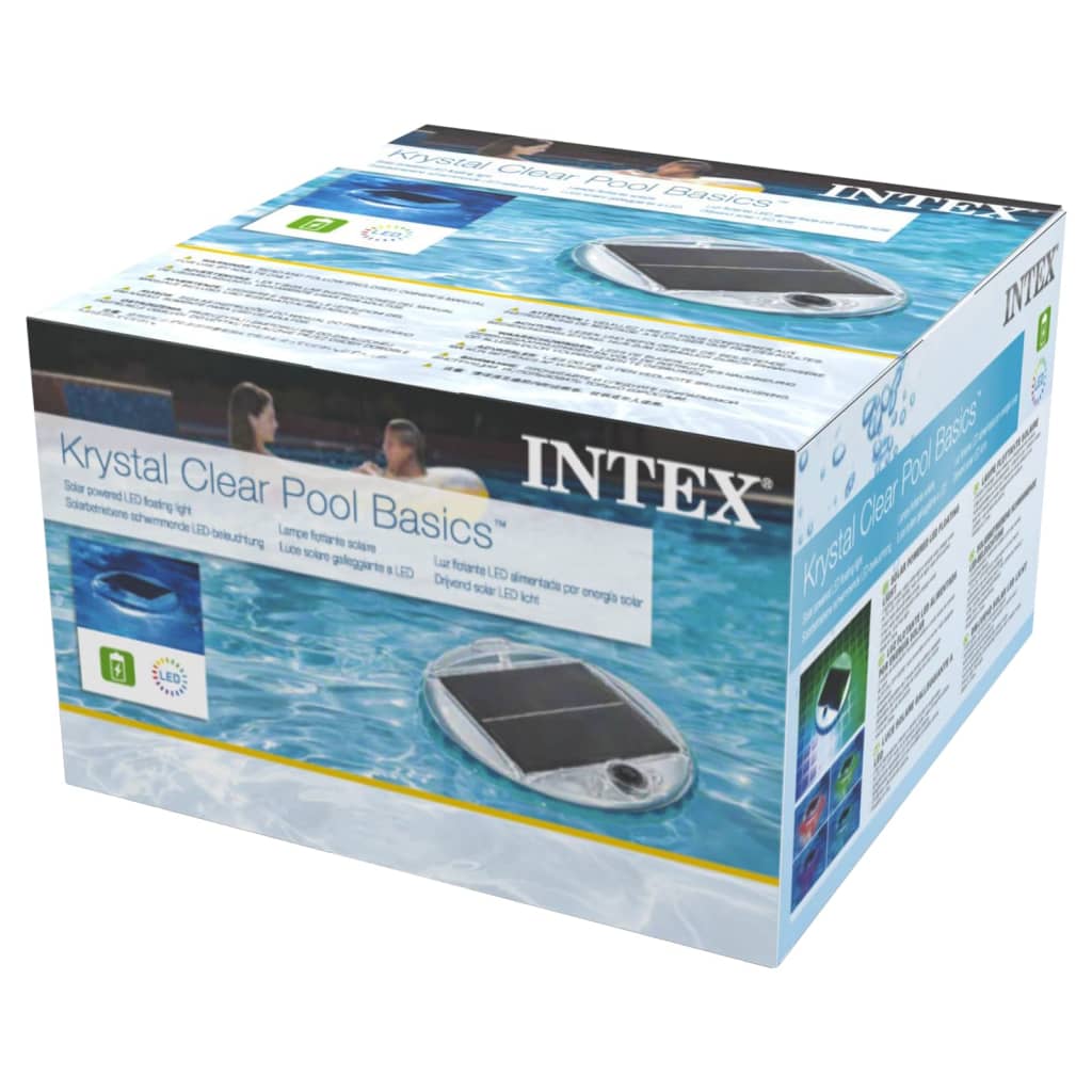 Intex Solárně poháněné plovoucí bazénové LED světlo