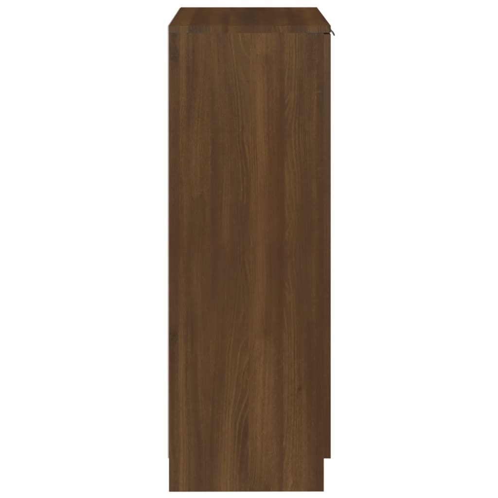 vidaXL Botník hnědý dub 59 x 35 x 100 cm kompozitní dřevo