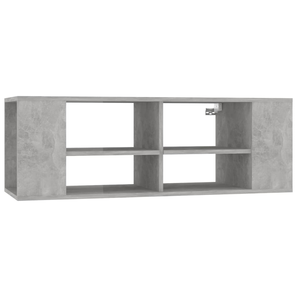 vidaXL Nástěnná TV skříňka betonově šedá 102 x 35 x 35 cm dřevotříska